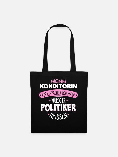 Konditorin - Stoffbeutel - Schwarz
