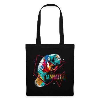 Sea cow polygon - Tote Bag - black - Front