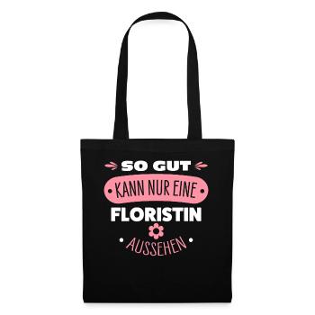 Floristin - Stoffbeutel - Schwarz - Vorne