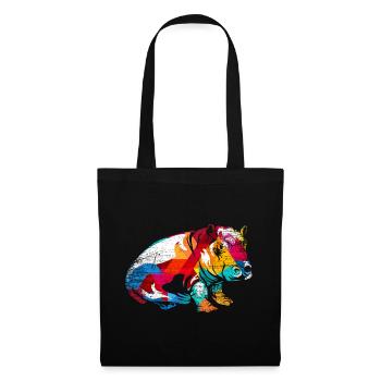 Hippopotamus - Tote Bag - black - Front