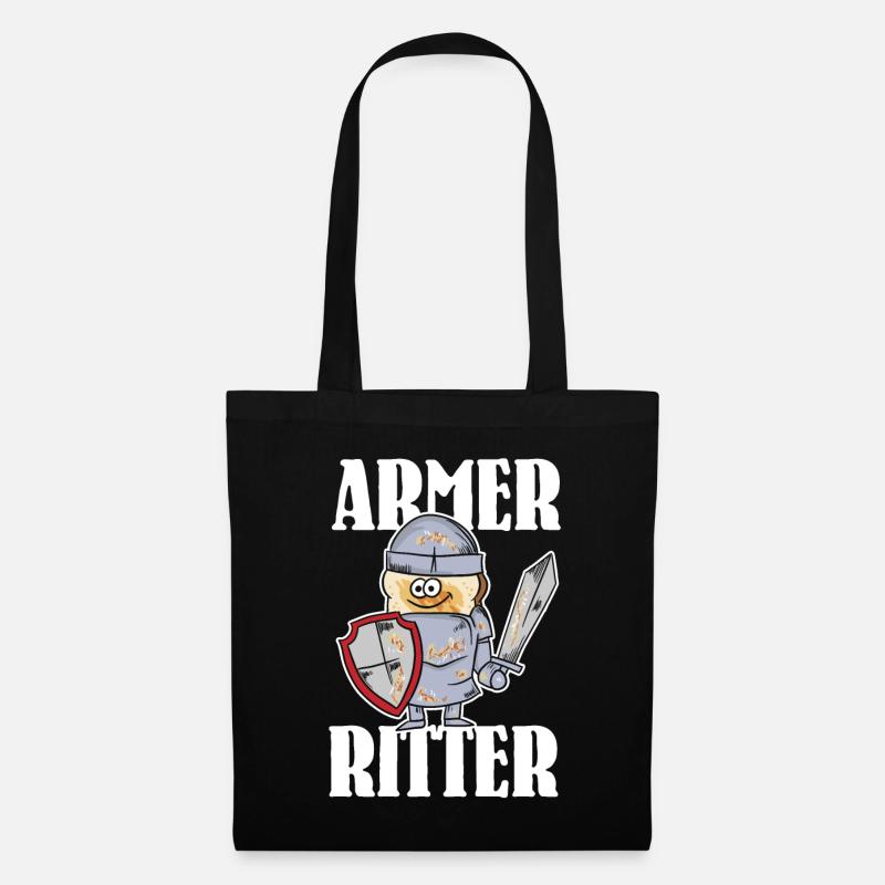 Armer Ritter, Frech Toast - Stoffbeutel - Schwarz