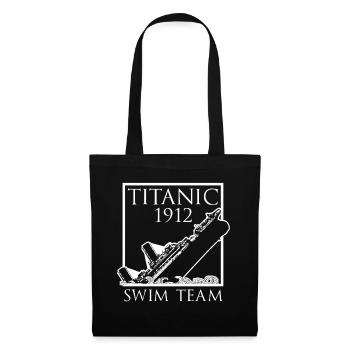 Titanic 1912 Swim Team Drôle De Chemise Titanic - Sac en tissu - noir - Devant