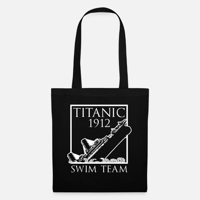 Titanic 1912 Uimajoukkue Hauska Titanic paita - Kangaskassi - musta