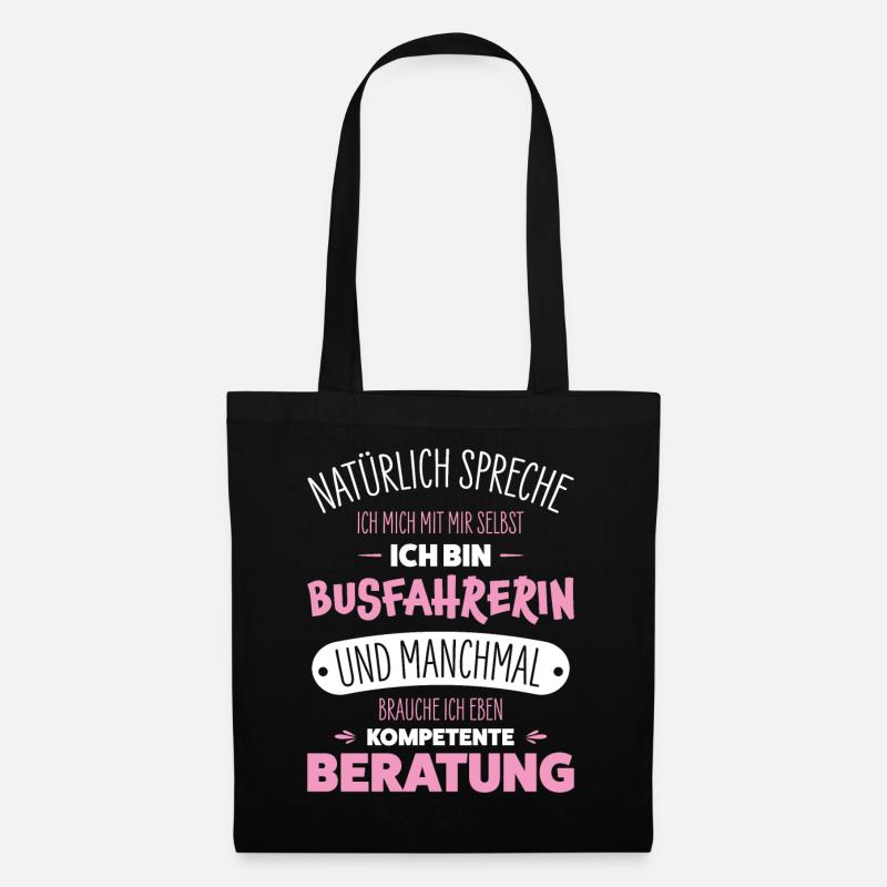Busfahrerin - Stoffbeutel - Schwarz