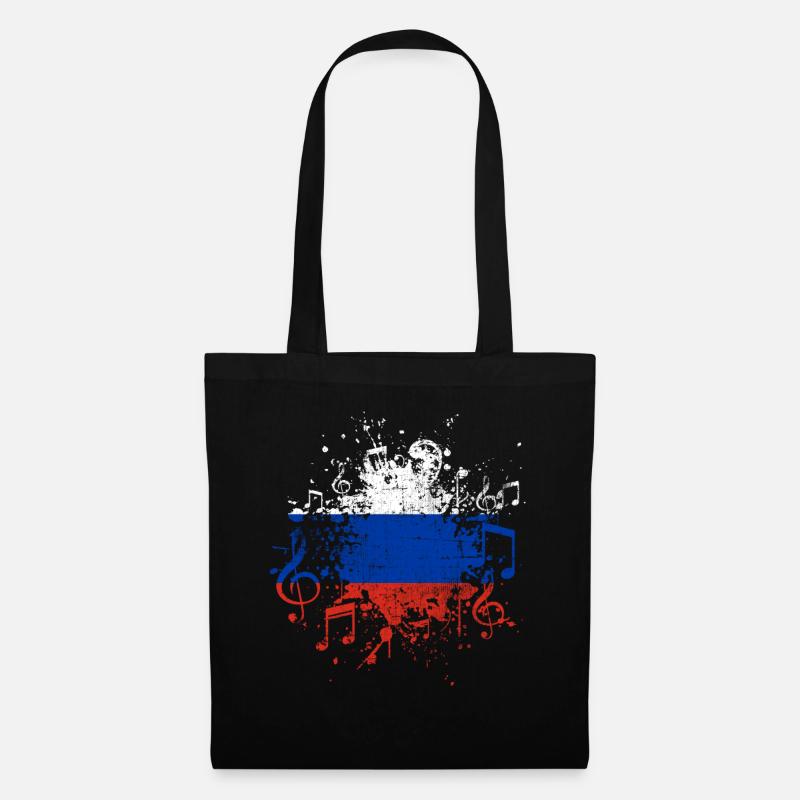 Russland Musik - Stoffbeutel - Schwarz