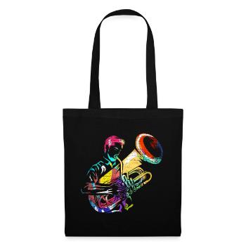 Tuba Gift - Tote Bag - black - Front