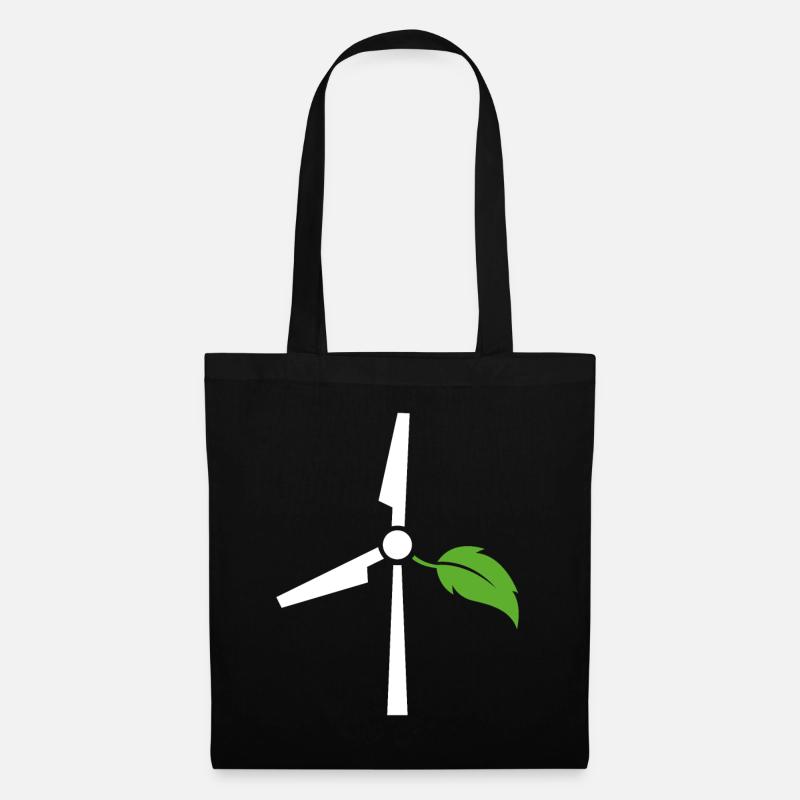 Énergie éolienne - Sac en tissu - noir