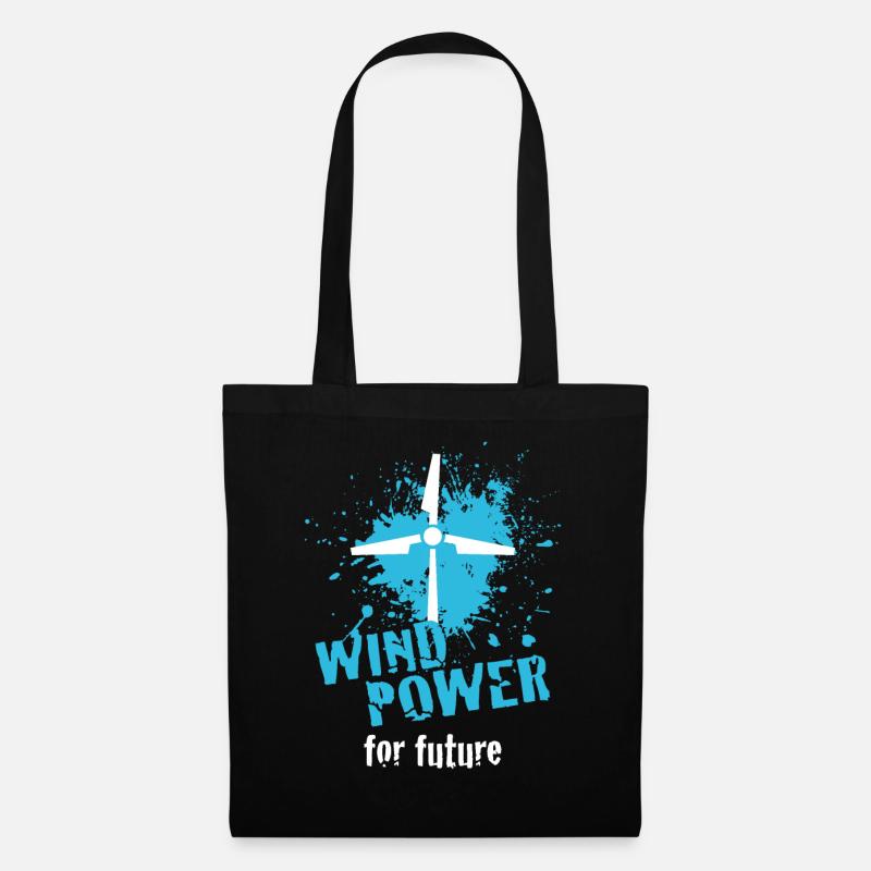 Énergie éolienne - Sac en tissu - noir