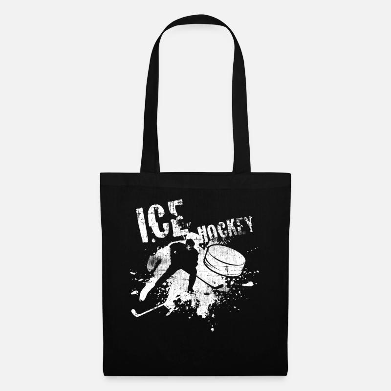 Eishockey - Stoffbeutel - Schwarz