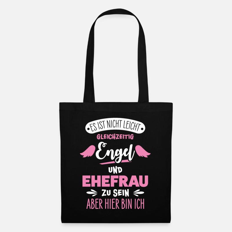 Ehefrau - Stoffbeutel - Schwarz