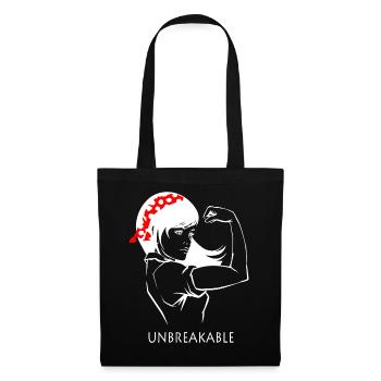 Young Strong Woman - Tote Bag - black - Front