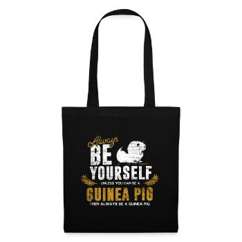 Cadeau cochon d'Inde - Sac en tissu - noir - Devant