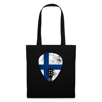 Finlande Guitare - Sac en tissu - noir - Devant