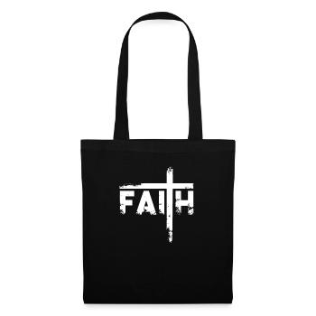 Faith Defying in God Christian Faith Jesus - Tote Bag - black - Front