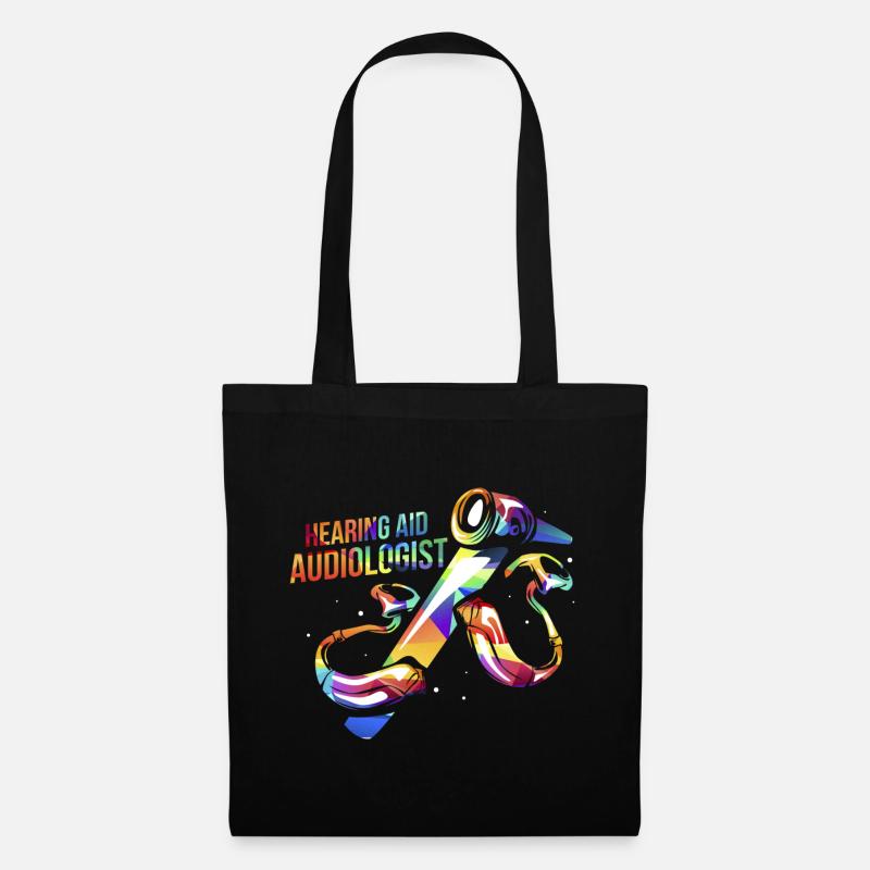 Hörakustiker Geschenk - Stoffbeutel - Schwarz