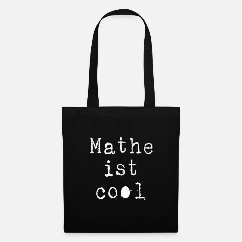 Mathe - Stoffbeutel - Schwarz