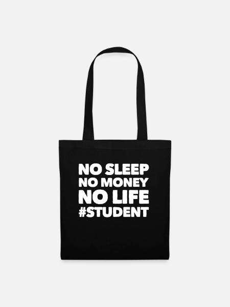 Studenten - Stoffbeutel - Schwarz
