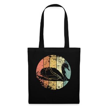 Cygne - Sac en tissu - noir - Devant