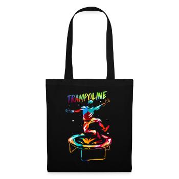 Trampoline - Sac en tissu - noir - Devant