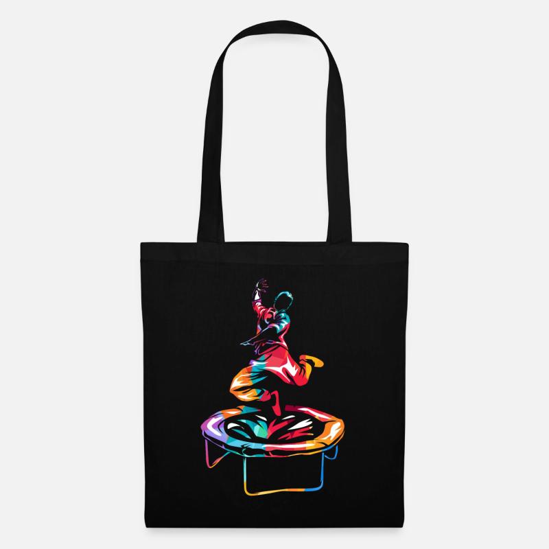 trampoline - Sac en tissu - noir