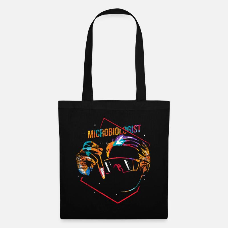 Mikrobiologe Geschenk - Stoffbeutel - Schwarz