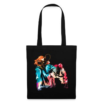 Aïkido - Sac en tissu - noir - Devant