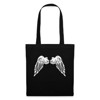ailes d'ange - Sac en tissu - noir - Devant