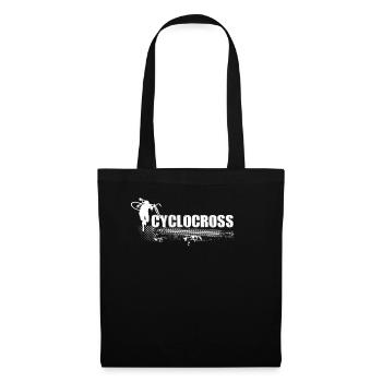 Cyclocross Crossrad cyclo-cross cadeau vélo - Sac en tissu - noir - Devant