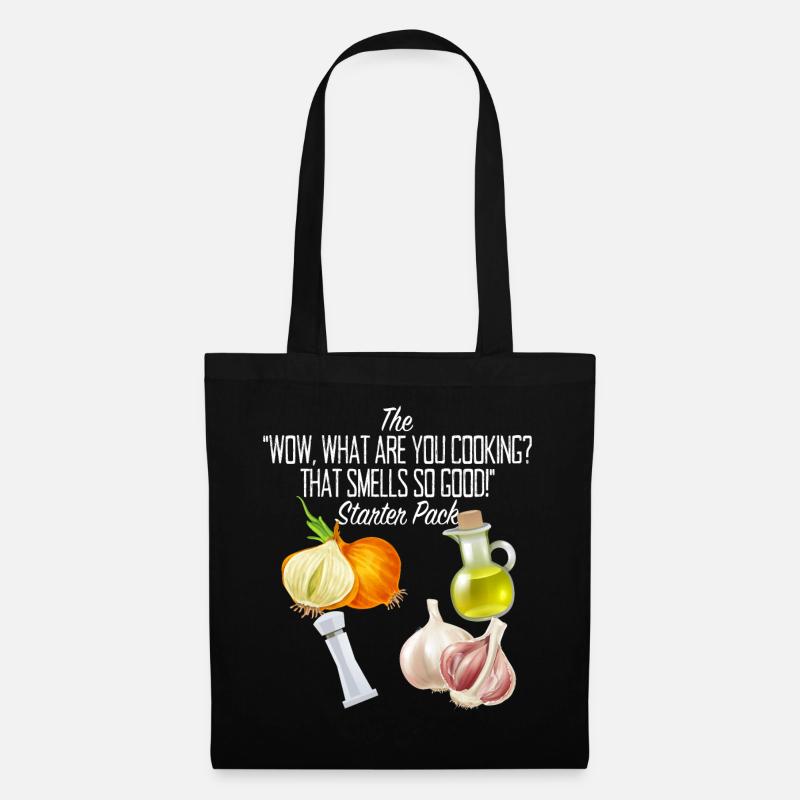 Cooking Starter Pack For chefs cook kitchen chef - Tote Bag - black