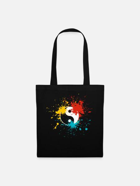 Yin Yang - Stoffbeutel - Schwarz