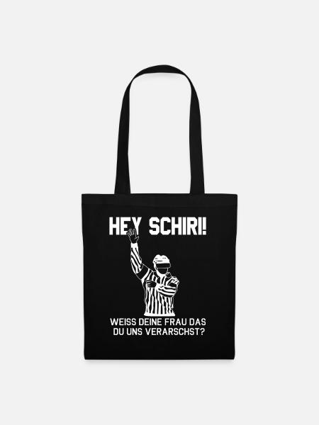 Eishockey Hockeyspieler Schiri Hockey Geschenk - Stoffbeutel - Schwarz