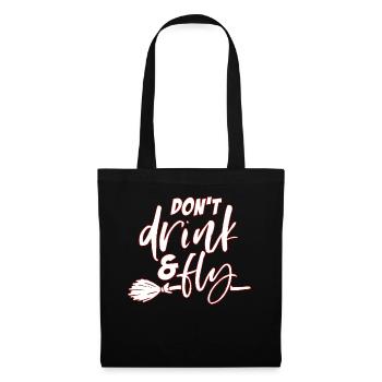 Balai de sorcière d'halloween - Sac en tissu - noir - Devant