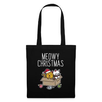 Noël de chats - Sac en tissu - noir - Devant