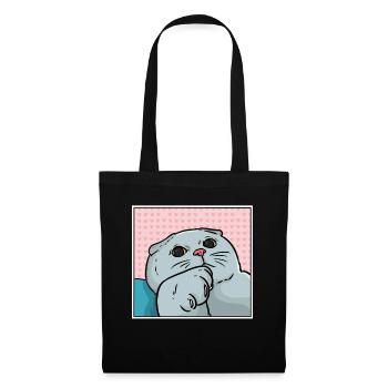 Chat foldex - Sac en tissu - noir - Devant