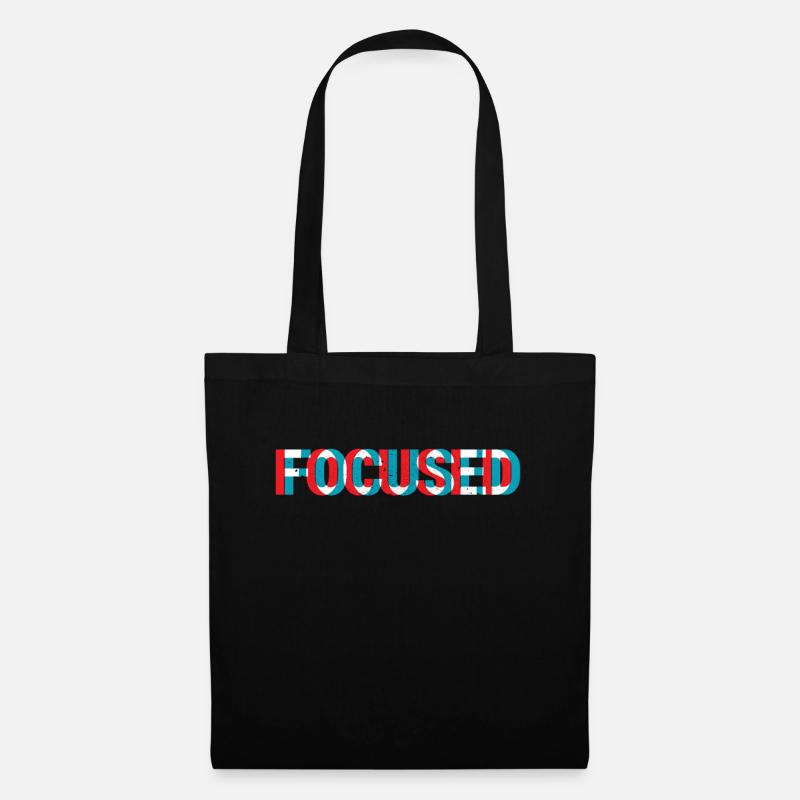 Fokus 3D - Stoffbeutel - Schwarz