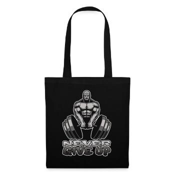 Bodybuilder Fitness Body Gym Muscle Man Cadeau - Sac en tissu - noir - Devant