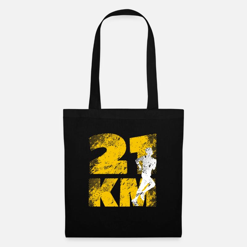 Halbmarathon - Stoffbeutel - Schwarz