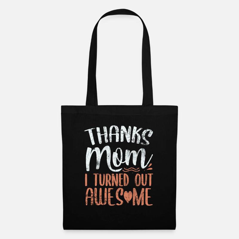 Danke Mama - Stoffbeutel - Schwarz