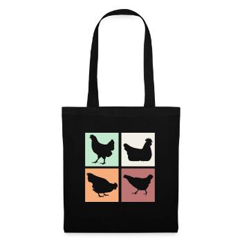 Chicken Chickens - Tote Bag - black - Front