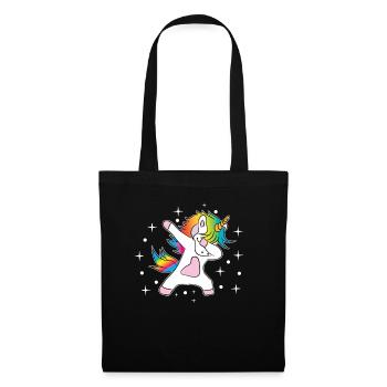 Unicorn Dab Rainbow - Tote Bag - black - Front