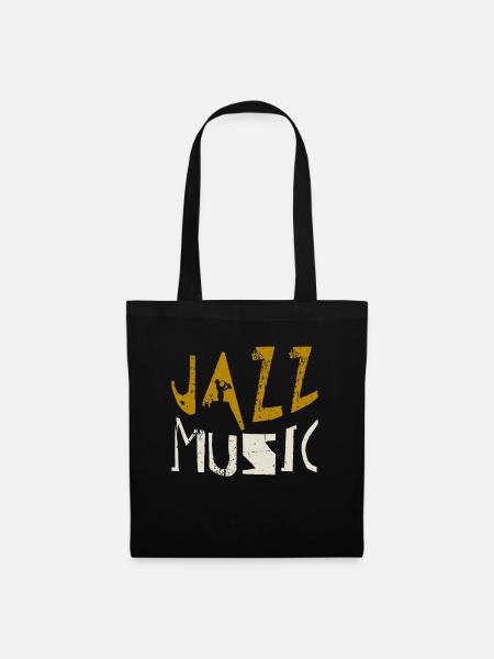Jazz Musik - Stoffbeutel - Schwarz