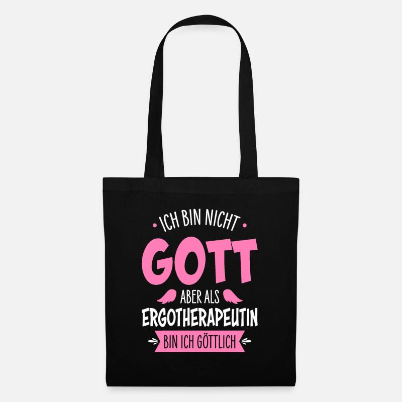 Ergotherapeutin - Stoffbeutel - Schwarz