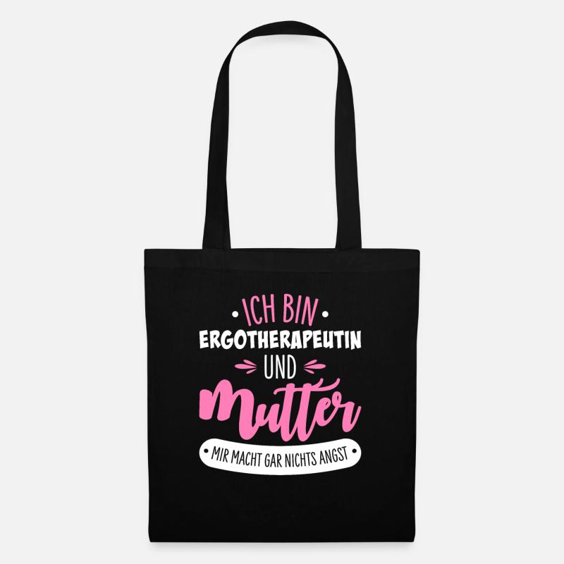 Ergotherapeutin - Stoffbeutel - Schwarz