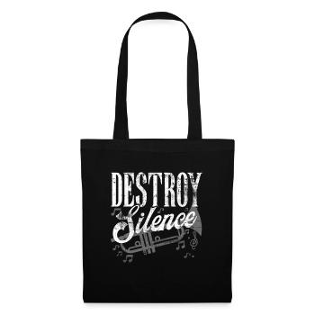 trompette - Sac en tissu - noir - Devant