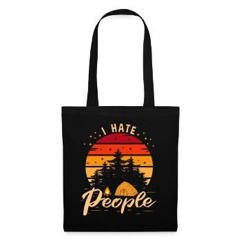 I Hate People Camping - Tote Bag - black - Front