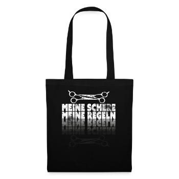 Frisör - Stoffbeutel - Schwarz - Vorne