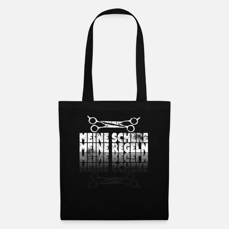 Frisör - Stoffbeutel - Schwarz