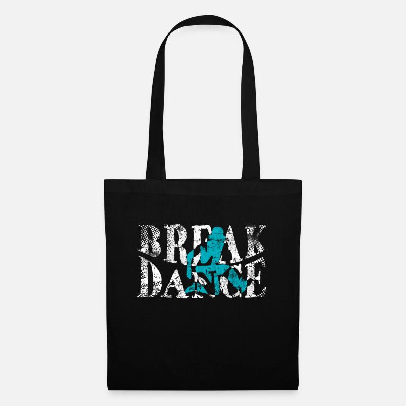 break dance - Sac en tissu - noir