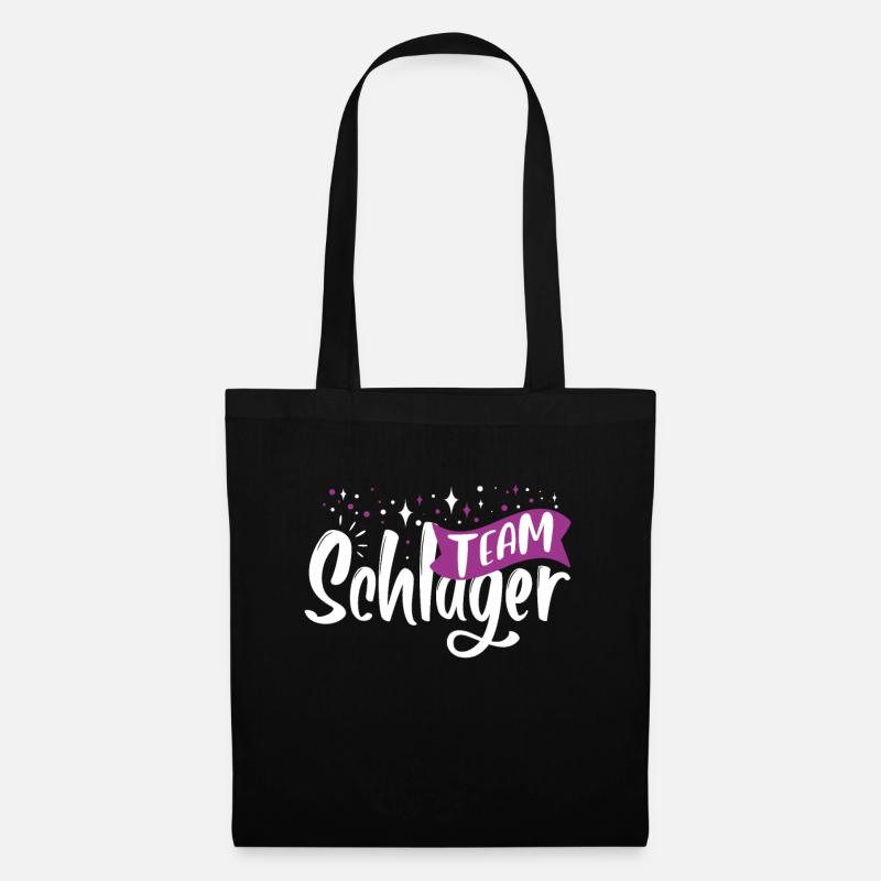 Team Schlager - Stoffbeutel - Schwarz