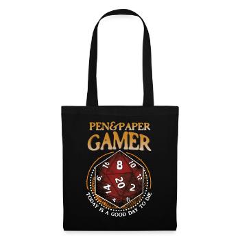 Pen And Paper Gamer - Tote Bag - black - Front